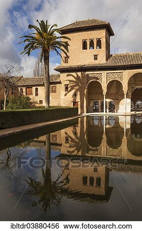 "Portico del Partal with the Torre de las Damas, Ladies Tower, Alhambra palace, Granada, Granada province, Andalusia, Spain, Europe" View Large Photo Image Stock Photograph - "Portico del Partal with the Torre de las Damas, Ladies Tower, Alhambra palace, Granada, Granada province, Andalusia, Spain, Europe". Fotosearch