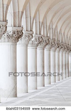 "Portico of Doge's Palace from St. Mark's Square, Venice, Venezien, Italy, Europe" View Large Photo Image Stock Photo - "Portico of Doge's Palace from St. Mark's Square, Venice, Venezien, Italy, Europe". Fotosearch