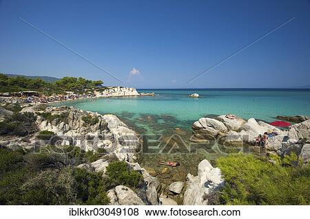"Portokali Beach, Kavourotypes, Sithonia, Chalkidiki, Greece, Europe" View Large Photo Image Stock Photo - "Portokali Beach, Kavourotypes, Sithonia, Chalkidiki, Greece, Europe". Fotosearch