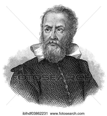 Portrait の ガリレオ Galilei 1564 1642 イタリア語 哲学者 数学者 物理学者 そして Astronomer ストックイメージ Iblhdf Fotosearch