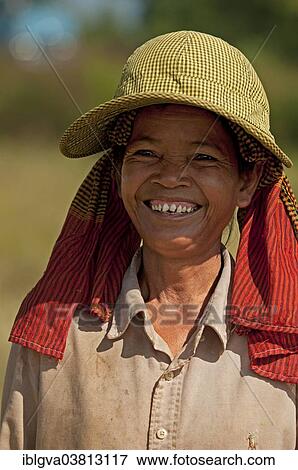 "Portrait of a farm worker, Battambang, Cambodia, Asia" View Large Photo Image Stock Photo - "Portrait of a farm worker, Battambang, Cambodia, Asia". Fotosearch