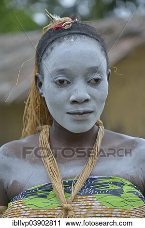 "Portrait of a sick woman during a healing dance, healing ceremony, Nkala, Bandundu Province, Democratic Republic of the Congo" View Large Photo Image Stock Image - "Portrait of a sick woman during a healing dance, healing ceremony, Nkala, Bandundu Province, Democratic Republic of the Congo". Fotosearch