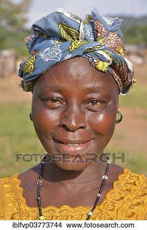 "Portrait of a woman in traditional dress, Waiima, Kono District, Sierra Leone, Africa" View Large Photo Image Picture - "Portrait of a woman in traditional dress, Waiima, Kono District, Sierra Leone, Africa". Fotosearch