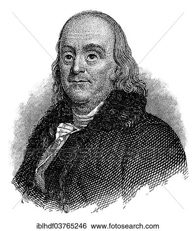 "Portrait of Benjamin Franklin, 1706 - 1790, a North American printer, publisher, writer, scientist, inventor and statesman" View Large Photo Image Stock Photograph - "Portrait of Benjamin Franklin, 1706 - 1790, a North American printer, publisher, writer, scientist, inventor and statesman". Fotosearch
