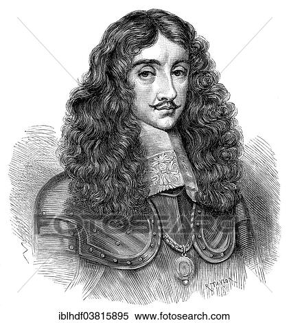 Stock Photography - "Portrait of Charles II, 1630 - 1685, King of England, Scotland, and Ireland". Fotosearch