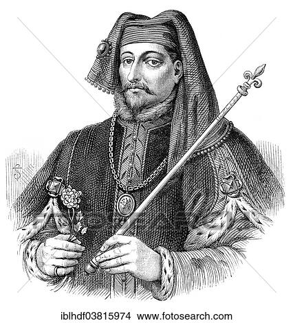 Picture - "Portrait of Henry IV or Henry of Bolingbroke, 1367 - 1413, King of England and Lord of Ireland 1399 â€“ 1413". Fotosearch