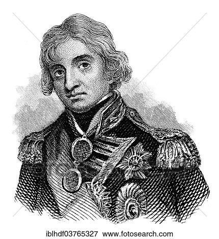 "Portrait of Horatio Nelson, 1st Viscount Nelson, 1st Baron Nelson of the Nile, Duke of Bronte, 1758 - 1805, a British admiral" View Large Photo Image Stock Photo - "Portrait of Horatio Nelson, 1st Viscount Nelson, 1st Baron Nelson of the Nile, Duke of Bronte, 1758 - 1805, a British admiral". Fotosearch