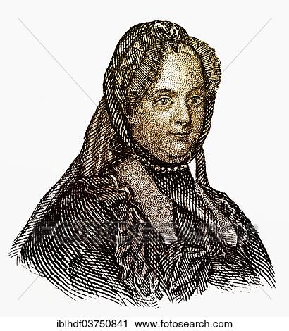 "Portrait of Maria Theresa of Austria, 1717 - 1780, Princess of the House of Habsburg, Archduchess of Austria and Queen of Hungary, Croatia and Bohemia, Empress of the Holy Roman Empire" View Large Photo Image Stock Image - "Portrait of Maria Theresa of Austria, 1717 - 1780, Princess of the House of Habsburg, Archduchess of Austria and Queen of Hungary, Croatia and Bohemia, Empress of the Holy Roman Empire". Fotosearch