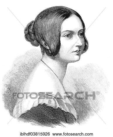 Stock Photograph - "Portrait of Queen Victoria or Alexandrina Victoria, 1819 - 1901, Queen of the United Kingdom of Great Britain and Ireland". Fotosearch