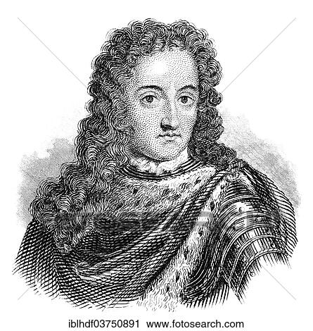 Stock Image - "Portrait of William III. of Orange-Nassau 1650 - 1702, Governor of the Netherlands and King of England, Scotland and Ireland". Fotosearch