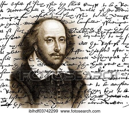 Stock Photo - "Portrait of William Shakespeare, 1564 - 1616, English dramatist, poet and actor". Fotosearch