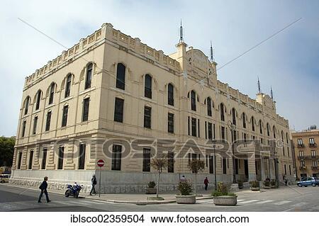 "Post office building, Trapani, Sicily, Italy, Europe" View Large Photo Image Picture - "Post office building, Trapani, Sicily, Italy, Europe". Fotosearch
