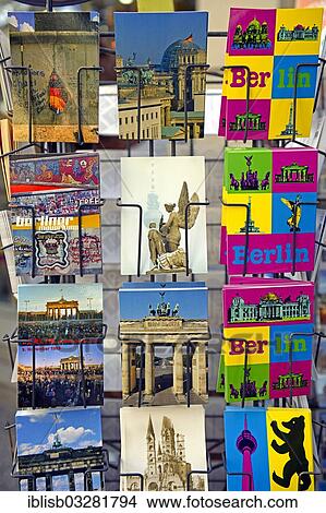 "Postcards with images of Berlin, Berlin, Berlin, Berlin, Germany, Europe" View Large Photo Image Picture - "Postcards with images of Berlin, Berlin, Berlin, Berlin, Germany, Europe". Fotosearch