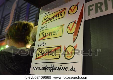 "Poster with names crossed out """"2011 Mappus, 2012 Turner, 2013 Merkel"""", Stuttgart, Baden-Wuerttemberg, Germany, Europe" View Large Photo Image Stock Photography - "Poster with names crossed out """"2011 Mappus, 2012 Turner, 2013 Merkel"""", Stuttgart, Baden-Wuerttemberg, Germany, Europe". Fotosearch