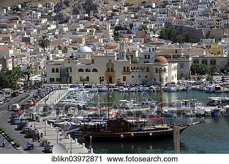 "Pothia or Pothaia or Kalymnos Town, port city on Kalymnos, Dodecanese, Greece, Europe" View Large Photo Image Stock Image - "Pothia or Pothaia or Kalymnos Town, port city on Kalymnos, Dodecanese, Greece, Europe". Fotosearch