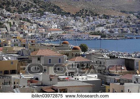 "Pothia or Pothaia or Kalymnos Town, port city on Kalymnos, Dodecanese, Greece, Europe" View Large Photo Image Stock Photography - "Pothia or Pothaia or Kalymnos Town, port city on Kalymnos, Dodecanese, Greece, Europe". Fotosearch