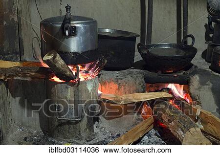 "Pots on open fire in a typical nepali kitchen, Paiya, Solukhumbu District, Sagarmatha Zone, Nepal, Asia" View Large Photo Image Stock Photograph - "Pots on open fire in a typical nepali kitchen, Paiya, Solukhumbu District, Sagarmatha Zone, Nepal, Asia". Fotosearch