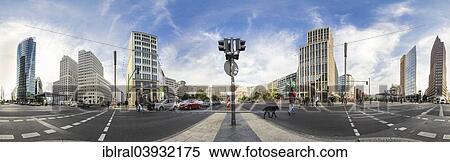 Stock Photography - "Potsdamer Platz suqare, Sony Center, panorama, Berlin, Germany, Europe". Fotosearch