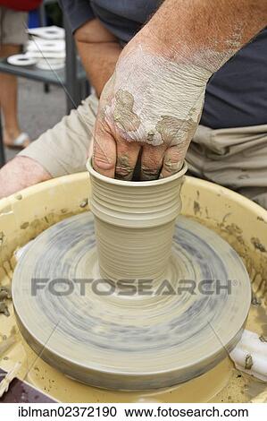 "Potter, Austrian potters market, Gmunden, Salzkammergut resort area, Traunviertel region, Upper Austria, Austria, Europe" View Large Photo Image Stock Image - "Potter, Austrian potters market, Gmunden, Salzkammergut resort area, Traunviertel region, Upper Austria, Austria, Europe". Fotosearch