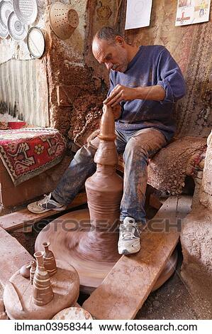 "Potter Hasan Bircan in his pottery Chez Bircan, Avanos, Nevsehir Province, Cappadocia, Central Anatolia Region, Anatolia, Turkey, Asia" View Large Photo Image Picture - "Potter Hasan Bircan in his pottery Chez Bircan, Avanos, Nevsehir Province, Cappadocia, Central Anatolia Region, Anatolia, Turkey, Asia". Fotosearch