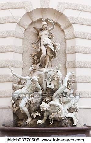 "Power at Sea fountain at the Hofburg Palace, Vienna, Austria, Europe" View Large Photo Image Stock Photograph - "Power at Sea fountain at the Hofburg Palace, Vienna, Austria, Europe". Fotosearch