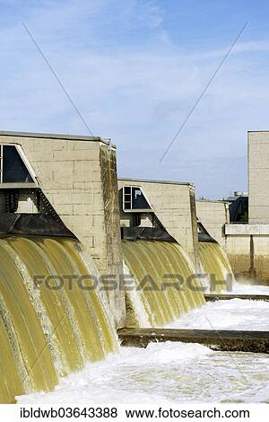 "Power plant and dam on the Danube, Ingolstadt, Upper Bavaria, Bavaria, Germany, Europe" View Large Photo Image Stock Photo - "Power plant and dam on the Danube, Ingolstadt, Upper Bavaria, Bavaria, Germany, Europe". Fotosearch