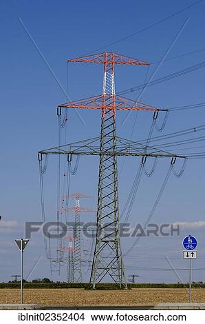 "Power poles, Germany, Europe, PublicGround, Europe" View Large Photo Image Picture - "Power poles, Germany, Europe, PublicGround, Europe". Fotosearch