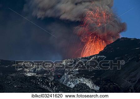 Stock Image - "Powerful eruption of Eyjafjallajoekull volcano, Eyjafjallajokull, Iceland, Europe". Fotosearch
