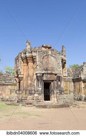 Stock Photograph - "Prang noi or the Minor Sanctuary, Prasat Hin Phanom Rung temple, Phanom Rung historical park, Buriram province, Thailand, Asia". Fotosearch