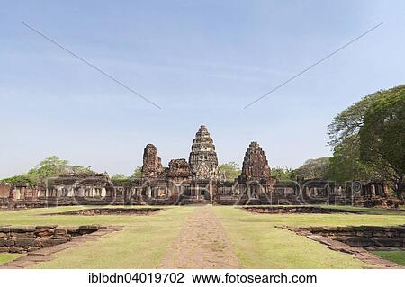 Stock Image - "Prasat Hin Phimai temple, Geschichtspark Phimai, Thailand, Asia". Fotosearch