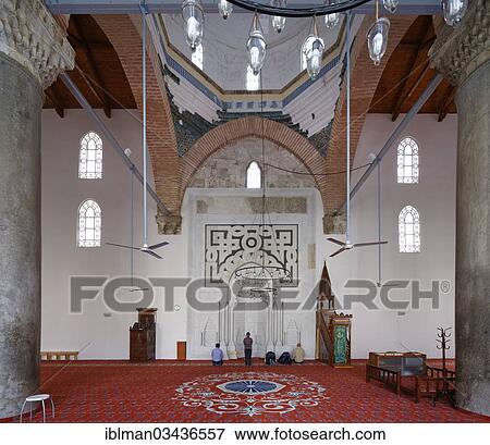 "Prayer room of the Isabey Mosque, Selcuk, Izmir Province, Aegean Region, Turkey, Asia" View Large Photo Image Stock Photo - "Prayer room of the Isabey Mosque, Selcuk, Izmir Province, Aegean Region, Turkey, Asia". Fotosearch