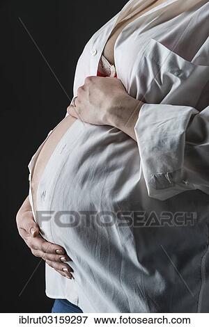 "Pregnant woman, 8 months" View Large Photo Image Stock Photo - "Pregnant woman, 8 months". Fotosearch