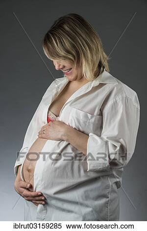 "Pregnant woman, 8 months" View Large Photo Image Stock Photography - "Pregnant woman, 8 months". Fotosearch