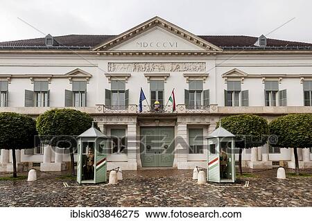 Stock Photography - "Presidential Palace, Sandor Palace, on the castle hill, Budapest, Hungary, Europe". Fotosearch