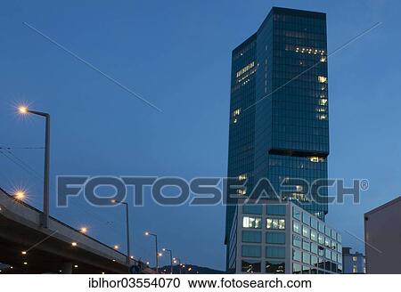 Stock Image - "Prime Tower, Zurich West, Zurich, Canton of Zurich, Switzerland, Europe". Fotosearch