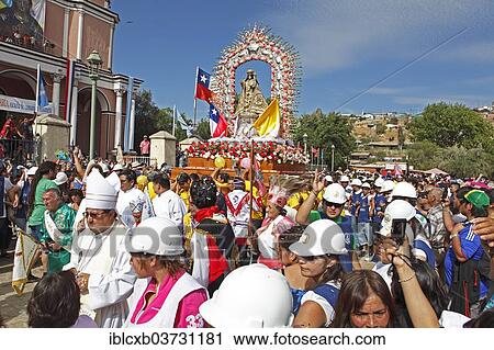 "Procession of the Virgen del Rosario, or Virgin of the Rosary, Fiesta Grande, Andacollo, Coquimbo Region, Chile, South America" View Large Photo Image Stock Image - "Procession of the Virgen del Rosario, or Virgin of the Rosary, Fiesta Grande, Andacollo, Coquimbo Region, Chile, South America". Fotosearch