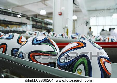 "Production of the Brazuca, official matchball of the FIFA World Cup Brazil 2014, China, Asia" View Large Photo Image Picture - "Production of the Brazuca, official matchball of the FIFA World Cup Brazil 2014, China, Asia". Fotosearch