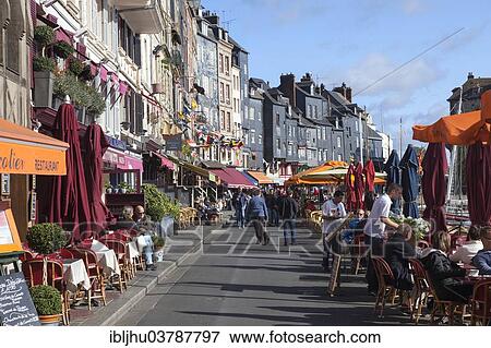 "Promenade at the old harbour basin, Vieux Bassin, Honfleur, Departement Calvados, Basse-Normandie, France, Europe" View Large Photo Image Stock Photo - "Promenade at the old harbour basin, Vieux Bassin, Honfleur, Departement Calvados, Basse-Normandie, France, Europe". Fotosearch