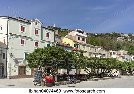 "Promenade, Baska, Krk, Primorje-Gorski Kotar County, Croatia, Europe" View Large Photo Image Stock Photo - "Promenade, Baska, Krk, Primorje-Gorski Kotar County, Croatia, Europe". Fotosearch