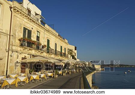 "Promenade in the historic town centre, Ortygia, Syracuse, Province of Syracuse, Sicily, Italy, Europe" View Large Photo Image Stock Photo - "Promenade in the historic town centre, Ortygia, Syracuse, Province of Syracuse, Sicily, Italy, Europe". Fotosearch