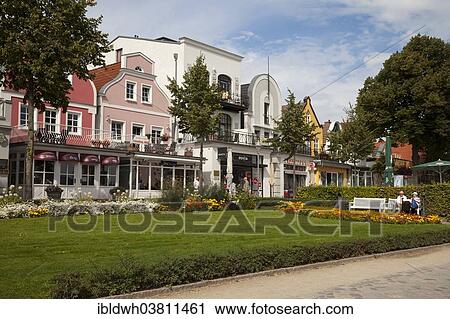 "Promenade on the bank of the Warnow River, Warnemunde, Rostock, Mecklenburg-Western Pomerania, Germany, Europe" View Large Photo Image Stock Image - "Promenade on the bank of the Warnow River, Warnemunde, Rostock, Mecklenburg-Western Pomerania, Germany, Europe". Fotosearch