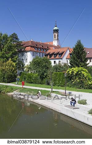 "Promenade on the Neckar River with the former Carmelite monastery, Rottenburg, Baden-Wurttemberg, Germany, Europe" View Large Photo Image Picture - "Promenade on the Neckar River with the former Carmelite monastery, Rottenburg, Baden-Wurttemberg, Germany, Europe". Fotosearch