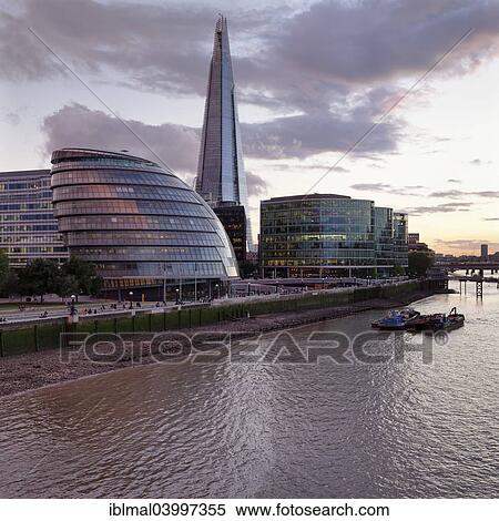 "Promenade on the River Thames with City Hall and Shard high-rise building, Southwark, London, England, United Kingdom, Europe" View Large Photo Image Stock Photography - "Promenade on the River Thames with City Hall and Shard high-rise building, Southwark, London, England, United Kingdom, Europe". Fotosearch