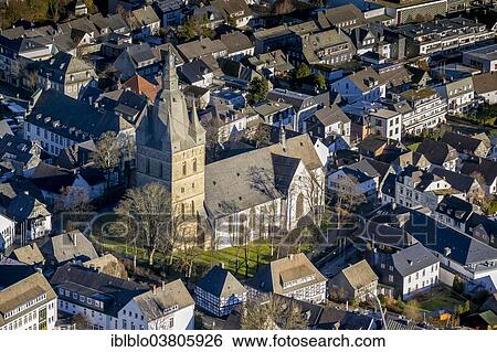 "Propsteikirche Church, aerial view, Brilon, Sauerland region, North Rhine-Westphalia, Germany, Europe" View Large Photo Image Stock Photograph - "Propsteikirche Church, aerial view, Brilon, Sauerland region, North Rhine-Westphalia, Germany, Europe". Fotosearch
