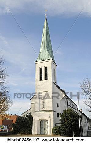 "Protestant Christuskirche church, Beckum, Muensterland region, North Rhine-Westphalia, Germany, Europe, PublicGround, Europe" View Large Photo Image Stock Photo - "Protestant Christuskirche church, Beckum, Muensterland region, North Rhine-Westphalia, Germany, Europe, PublicGround, Europe". Fotosearch
