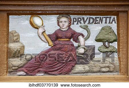 "Prudentia, Latin for prudence, wood carving, Alte Lateinschule Alfeld building, Alfeld, Lower Saxony, Germany, Europe" View Large Photo Image Stock Photo - "Prudentia, Latin for prudence, wood carving, Alte Lateinschule Alfeld building, Alfeld, Lower Saxony, Germany, Europe". Fotosearch