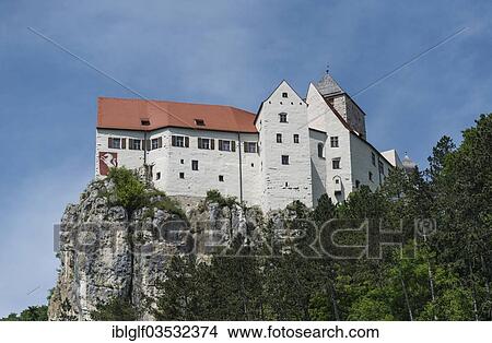 Picture - "Prunn Castle, Prunn, Riedenburg, Lower Bavaria, Bavaria, Germany, Europe". Fotosearch