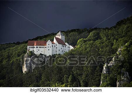 Stock Image - "Prunn Castle, Prunn, Riedenburg, Lower Bavaria, Bavaria, Germany, Europe". Fotosearch