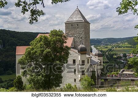 Stock Photography - "Prunn Castle, Prunn, Riedenburg, Lower Bavaria, Bavaria, Germany, Europe". Fotosearch