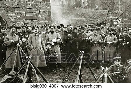 "Prussian infantry soldiers posing with a field kitchen, Western front near Verdun, World War I, around 1916, Verdun, Westfront 1. Weltkrieg, Departement de Meuthe, France, Europe" View Large Photo Image Stock Photo - "Prussian infantry soldiers posing with a field kitchen, Western front near Verdun, World War I, around 1916, Verdun, Westfront 1. Weltkrieg, Departement de Meuthe, France, Europe". Fotosearch